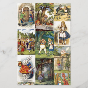 alice in wonderland stationery