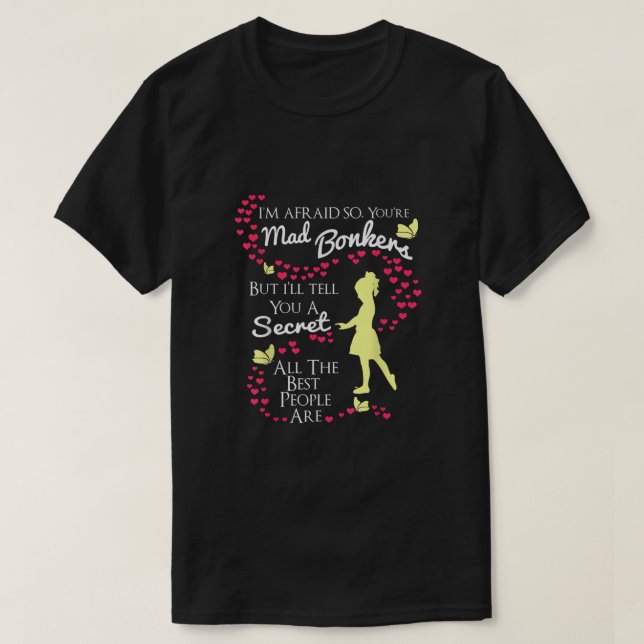 ALICE IN WONDERLAND T-SHIRT BONKER'S SHIRT MEN WOM (Design Front)