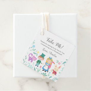 Alice in Wonderland "Take Me" favour tags