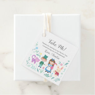 Alice in Wonderland "Take Me" favour tags