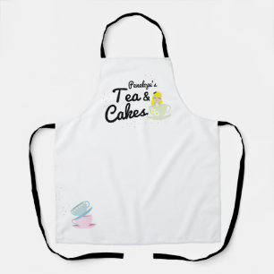 alice in wonderland TEA & CAKES pastel kitchen Apron