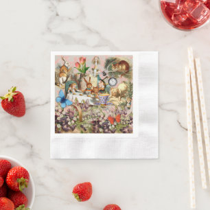 Alice in Wonderland Tea Party Art Napkin