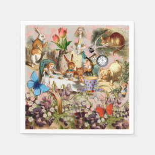 Alice in Wonderland Tea Party Art Napkin