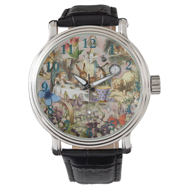 Alice in Wonderland Tea Party Art Watch (Front)