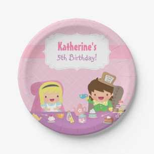 Alice in Wonderland Tea Party Birthday Supplies Paper Plate