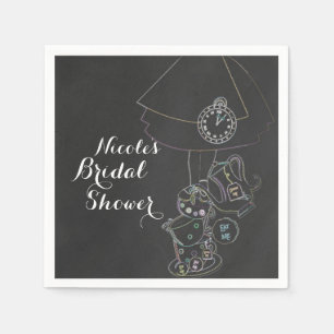 Alice in Wonderland Tea Party Chalkboard Party Napkin