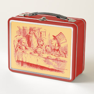 Alice in Wonderland Tea Party Metal Lunch Box