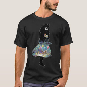 Alice In Wonderland Tea Party Starry Night T-Shirt