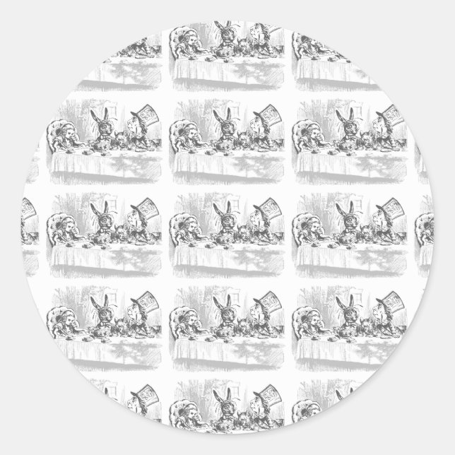 Alice in Wonderland Tea Party Stickers (Front)