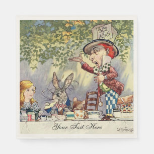 Alice In Wonderland Tea Party Template Napkin