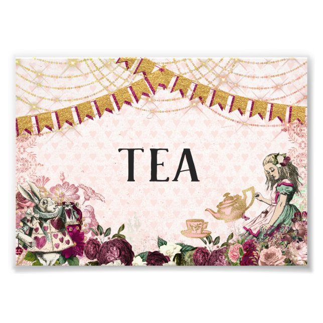 Alice in Wonderland Tea Photo Print (Front)