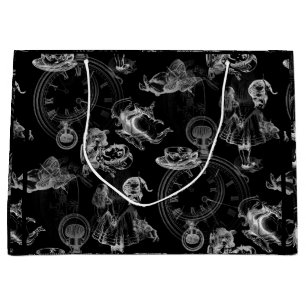 Alice in Wonderland Tea Time Black Gift Bag