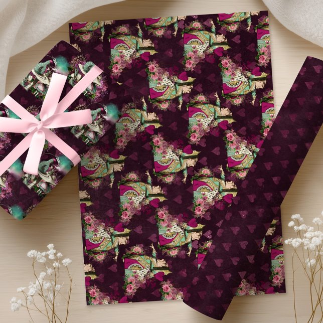 Alice In Wonderland Tea Time Wrapping Paper Sheets (Creator Uploaded)