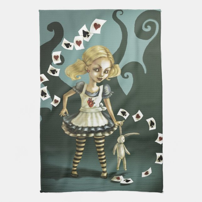 Alice in Wonderland Tea Towel (Vertical)