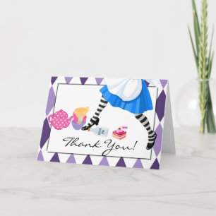 Alice in Wonderland Thank You Card