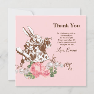 alice in wonderland thank you invitation