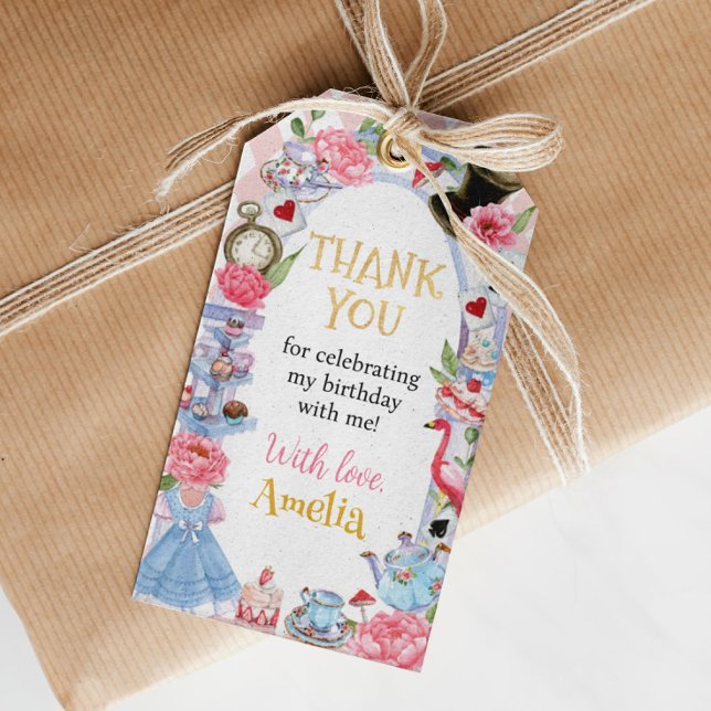 Alice in Wonderland Thank You Tag (Creator Uploaded)
