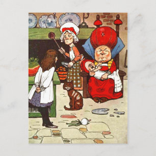 Alice in Wonderland: The Duchess with her Family Postcard