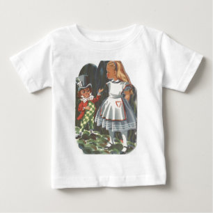 Alice in Wonderland & The Mad Hatter Baby T-Shirt