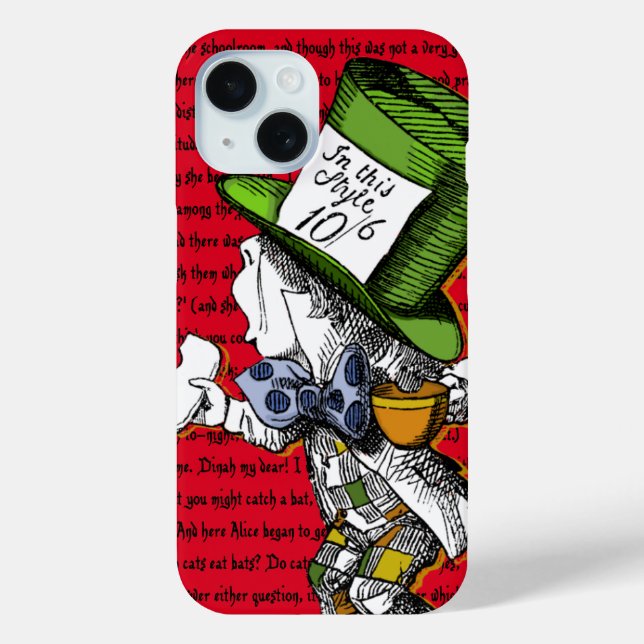 Alice in Wonderland | The Mad Hatter Case-Mate iPh Case-Mate iPhone Case (Back)