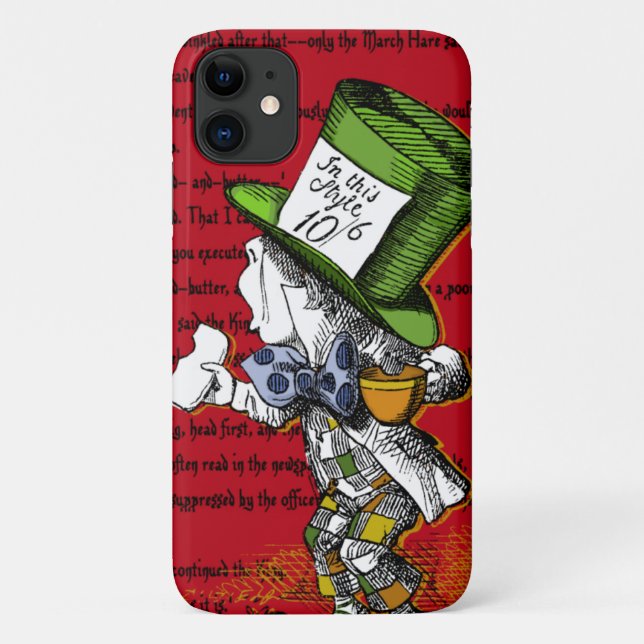 Alice in Wonderland | The Mad Hatter Case-Mate iPhone Case (Back)