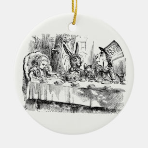Alice in Wonderland - The Mad Hatter’s Tea Party Ceramic Tree Decoration