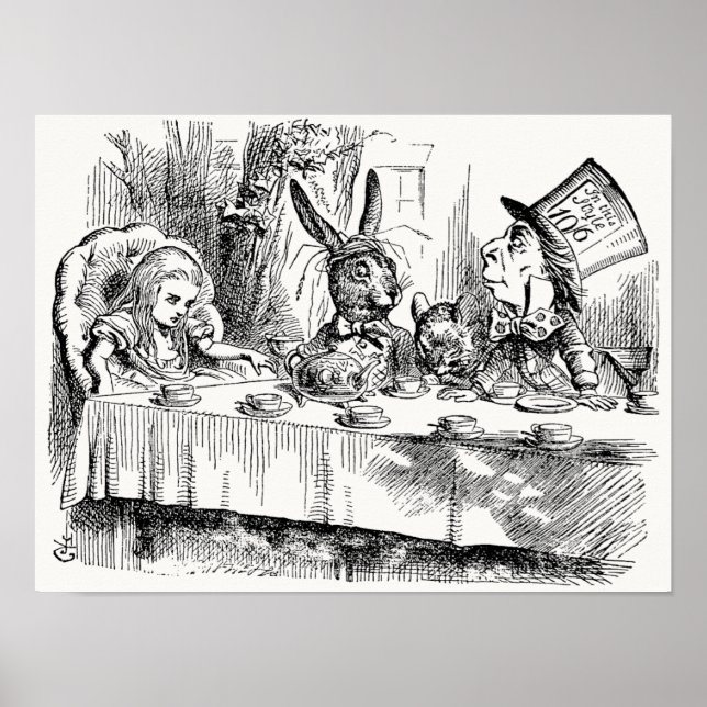 Alice in Wonderland - The Mad Hatter’s Tea Party Poster (Front)