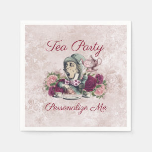 Alice in Wonderland The Mad Hatter Tea Party Napkin