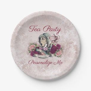 Alice in Wonderland The Mad Hatter Tea Party Paper Plate