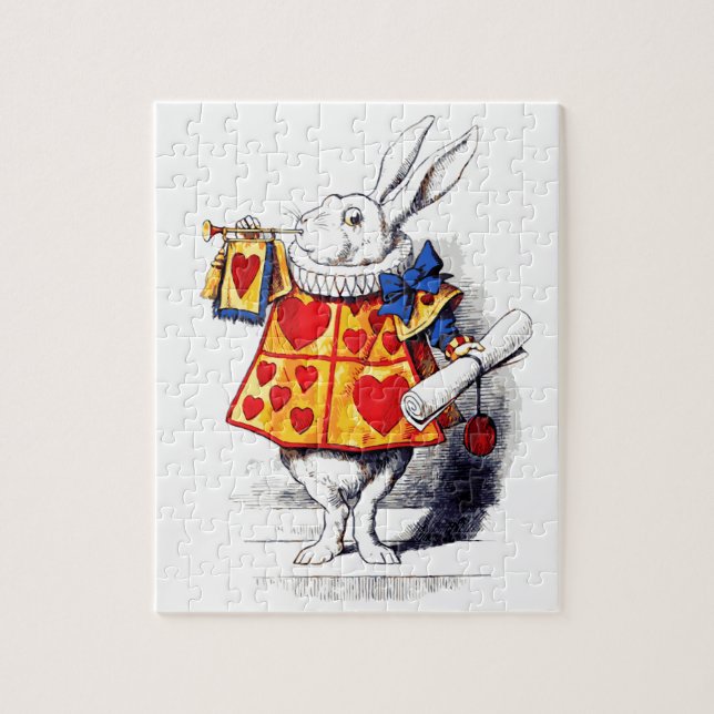 Alice in Wonderland The White Rabbit by Tenniel Jigsaw Puzzle (Vertical)
