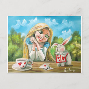 Alice in wonderland the white rabbit Gordon Bruce Postcard