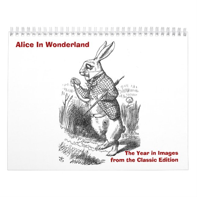 Alice In Wonderland, The Year in Images Calendar (Cover)