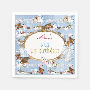 Alice in Wonderland Theme Napkin