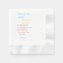 Alice in Wonderland themed napkins 