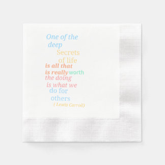 Alice in Wonderland themed napkins 