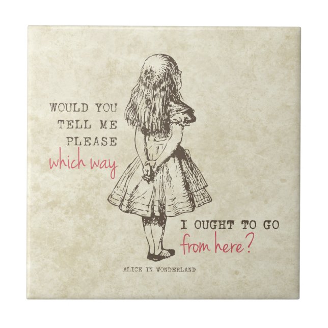 Alice in Wonderland Tile (Front)