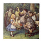 Alice in Wonderland Tile, The Dodo Tile<br><div class="desc">This durable trivet-style tile features a classic illustration by the artist John Tenniel from Lewis Carroll's beloved children's book, Alice's Adventures in Wonderland (1937 edition).</div>