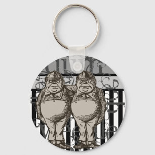 Alice In Wonderland Tweedledum & Tweedledee Grunge Key Ring