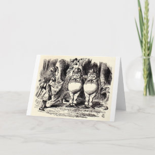 Alice in Wonderland: Twiddle Dee and Twiddle Dum Card