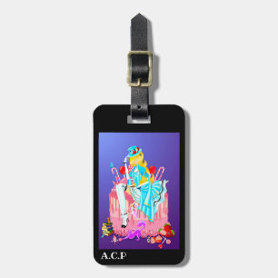 Alice in Wonderland Vintage Luggage Tag