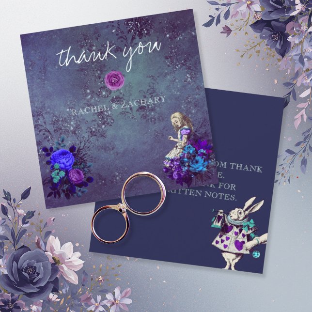 Alice in Wonderland Vintage Wedding Thank You Card (Creator Uploaded)
