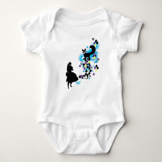 ALICE in WONDERLAND w/Cheshire Baby Bodysuit