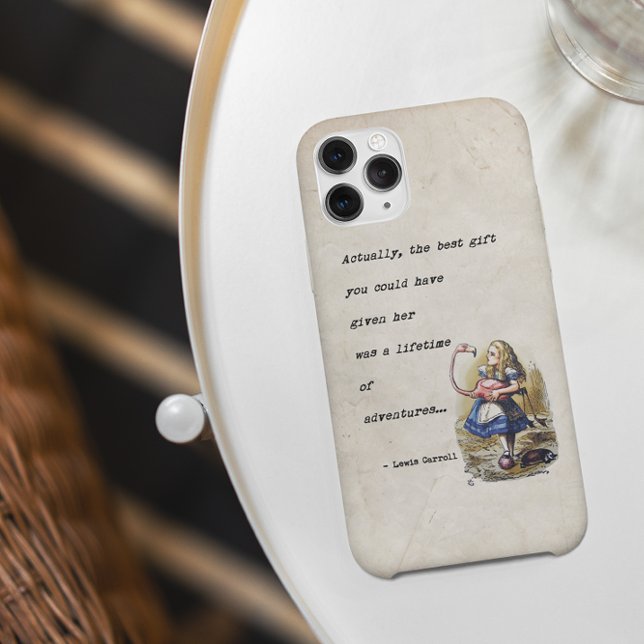 Alice In Wonderland W/Flamingo Adventure Quote Case-Mate iPhone Case (Creator Uploaded)
