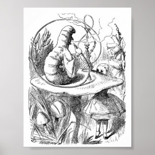 Alice in Wonderland Watch - The Caterpillar Poster