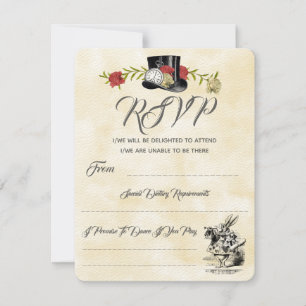 Alice in Wonderland Wedding RSVP