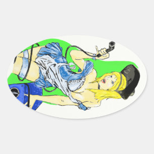 Alice in wonderland weld sticker