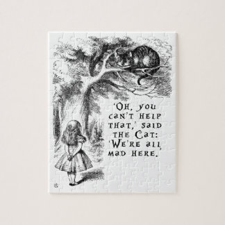 Alice in Wonderland - We're all mad here Jigsaw Puzzle