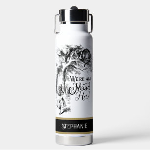 Alice in Wonderland We're All Mad Here Water Bottle
