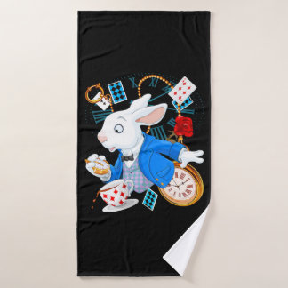 Alice In Wonderland - White Rabbit Bath Towel