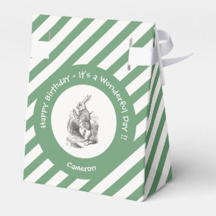 Alice in Wonderland White Rabbit Birthday Party Favour Box